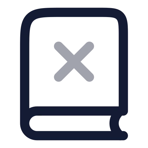 Book X Icon in Twotone Rounded style