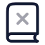 Bookx icon with twotone rounded style