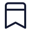 Bookmark icon with stroke standard style
