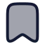 Bookmark icon with duotone rounded style