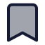 Bookmark icon with duotone standard style