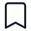 Bookmark icon with stroke standard style