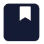 Bookmark icon with solid standard style