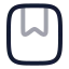 Bookmark icon with twotone rounded style