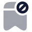 Bookmarkblock icon with bulk rounded style