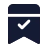 Bookmark Check 01 icon preview