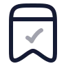 Bookmark Check 01 icon preview