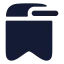 Bookmarkminus icon with solid rounded style