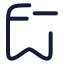 Bookmarkminus icon with stroke rounded style