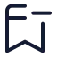 Bookmarkminus icon with stroke standard style