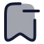 Bookmarkminus icon with duotone rounded style