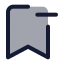 Bookmarkminus icon with duotone standard style