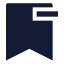 Bookmarkminus icon with solid sharp style