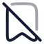 Bookmarkoff icon with twotone rounded style