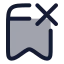Bookmarkremove icon with duotone rounded style