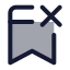 Bookmarkremove icon with duotone standard style