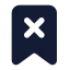Bookmarkx icon with solid standard style
