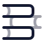 Books icon with twotone rounded style