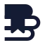 Books icon with solid sharp style
