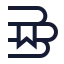 Books icon with stroke sharp style