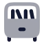 Bookshelf icon with bulk rounded style