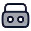 Boombox icon with duotone rounded style