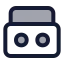 Boombox icon with duotone standard style