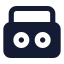 Boombox icon with solid standard style