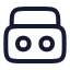 Boombox icon with stroke rounded style