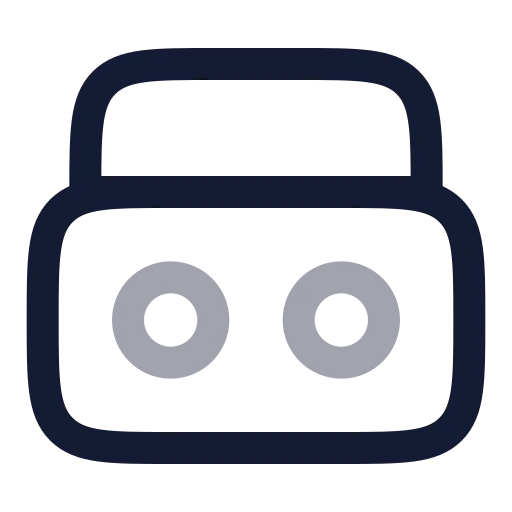 Boom Box Icon in Twotone Rounded style