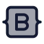 Bootstrap icon with duotone standard style