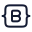 Bootstrap icon with stroke rounded style