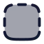 Borderbottom icon with duotone rounded style