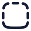 Borderbottom icon with solid rounded style