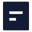 Borderfull icon with solid sharp style