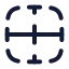 Borderhorizontal icon with stroke rounded style