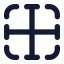 Borderinner icon with solid standard style
