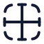 Borderinner icon with stroke rounded style