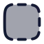 Borderleft icon with duotone rounded style