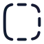 Borderleft icon with stroke rounded style