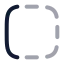 Borderleft icon with twotone rounded style