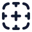 Bordernone icon with solid rounded style
