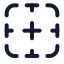 Bordernone icon with stroke standard style
