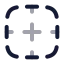 Bordernone icon with twotone rounded style