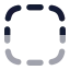 Bordernone icon with bulk rounded style