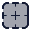 Borderright icon with duotone standard style