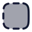 Borderright icon with duotone rounded style