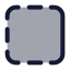 Borderright icon with duotone standard style