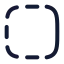 Borderright icon with stroke rounded style