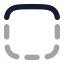 Bordertop icon with bulk rounded style